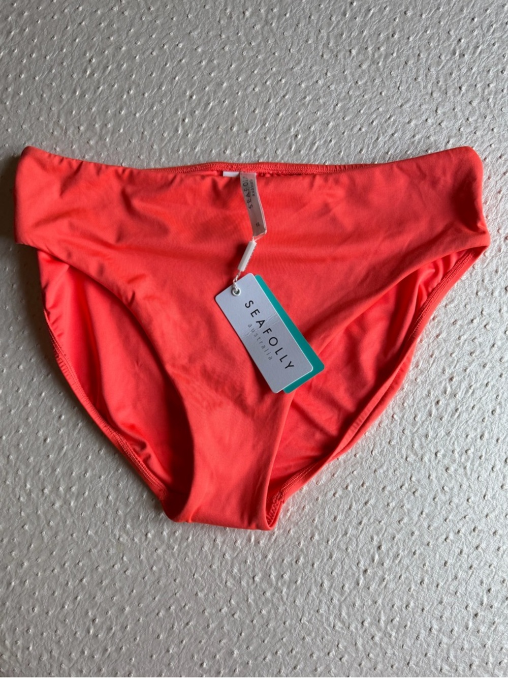 NWT Seafolly Goddess Retro Power Pant Nectarine Control Bikini Bottoms Sz US 10